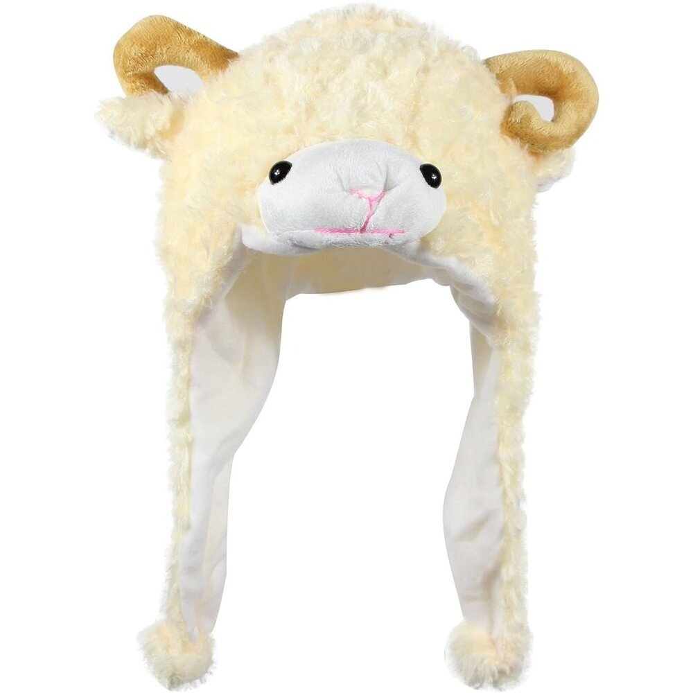Plush Animal Hats One Size Cap with Fleece Lining Soft Polyester Winter Hat